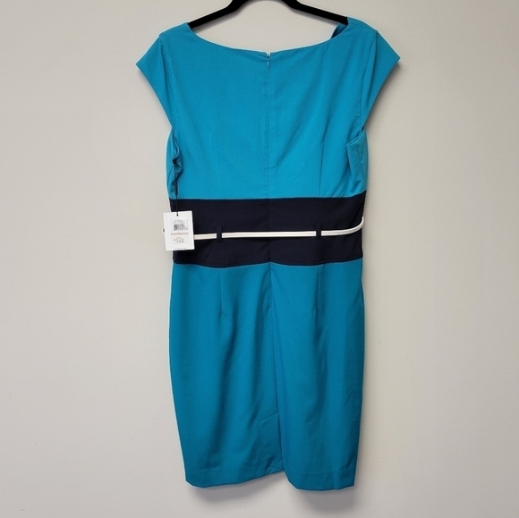 Calvin Klein Color Block Sheath Dress 12 - Picture 2 of 7
